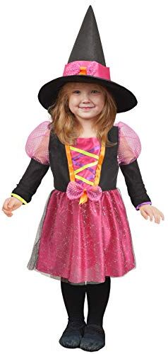 Ciao -Streghetta costume bambina (Taglia 3-4 anni), Multicolore,