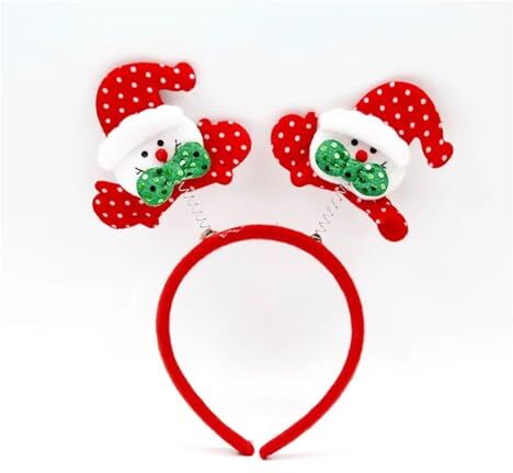 AUSUB Fasce di Natale, For bambini Adulti Copricapo Decorazione natalizia Fascia for capelli Fibbia Fiocco di neve Corno di alce Fascia for albero di Natale Regali di buon Natale,Accessori per feste di vac