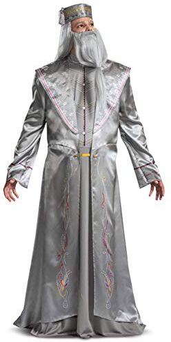 DISGUISE Harry Potter Silente Deluxe Costume per adulti, Argento, XX-Large (50-52) US