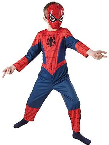 Rubie's Spider-Man Maschera Spiderman per Bambini, rosso e nero, Taglia unica, 35634, da 3 a 18 anni