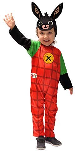 Ciao - Bing  Costume da Coniglio Unisex per Bambini, 2-3 Anni, Rosso/Nero, Multicolore