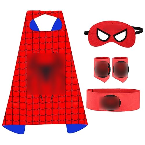 Miotlsy Costumi da Supereroi per Bambini  Costumi da Eroi per Bambini Costumi Eroe Mantelli e Maschere Giocattoli per Bambini 3-12 AnniCostume Cosplay Regalo di Compleanno