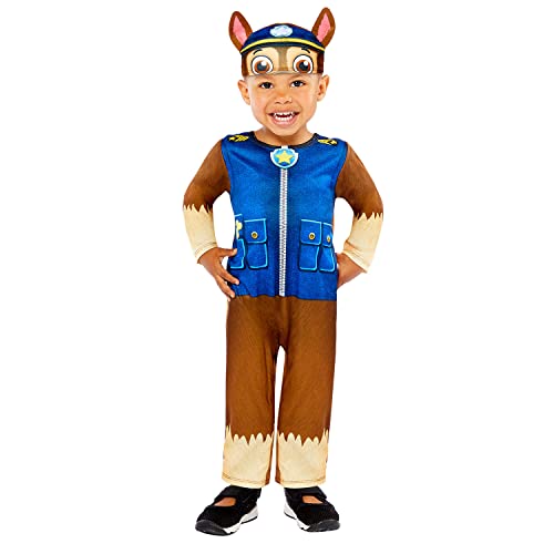 amscan Chase Paw Patrol Costume 18-24 Mesi, Multicolore, (Pacco da 2) Ragazzo