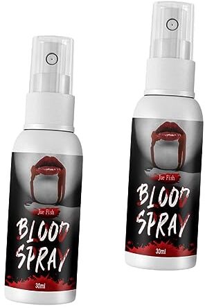 FOMIYES 2Pcs Sangue Finto Spray Zombie Face Bloods Spaventoso Sangue Trucco Sangue Finto Gel Sfx Vestiti Per Il Viso Costume Cosplay Gioco Di Ruolo Costume Cosplay Sangue Festival Sangue