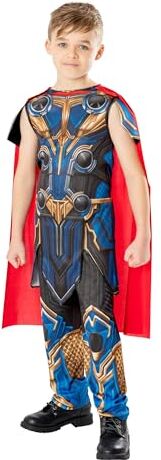 Rubie's 301275-l Costume ufficiale Marvel Thor: Love and Thunder Thor, costume da bambino per bambini, età 7-8 anni