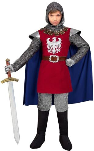 WIDMANN MILANO PARTY FASHION Costume da bambino Cavaliere, Principe, Re, Medioevo, Guerriero