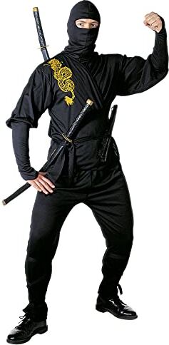 WIDMANN MILANO PARTY FASHION Costume da ninja, samurai, guerriero, combattente giapponese, costume in maschera