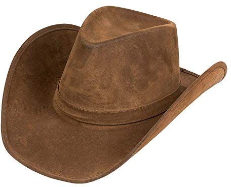 Boland Cappello Wyoming, look finta pelle, cappello da cowboy, Wild West, ranger, copricapo, costume, carnevale, festa a tema