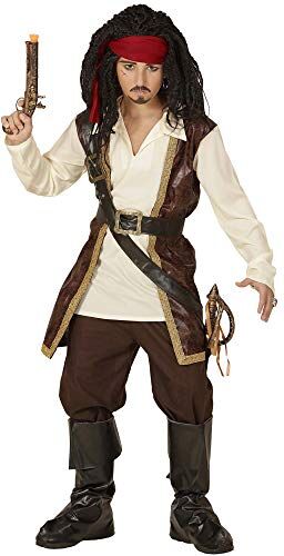 WIDMANN PIRATE" (coat with shirt, pants, belt, sword sash with buckle, headband, boot covers) (158 cm / 11-13 Years)