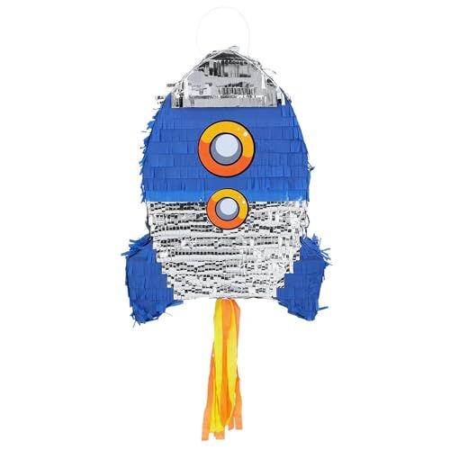 Boland Pinata Rocket, 56 x 23 cx 18 cm, decorazione da appendere, decorazione per compleanno, festa a tema e carnevale