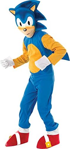 Rubie's Costume ufficiale  Sonic the Mad Hedgehog per bambini, blu/giallo/rosso, taglia M (5-6 anni)