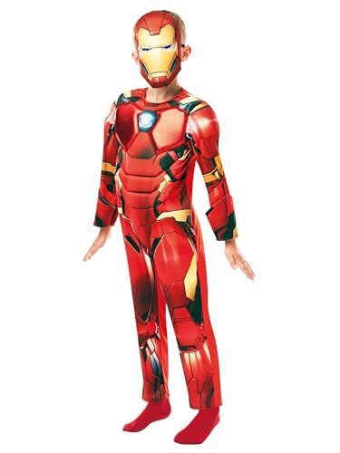 Rubie's Rubie’s Costume Iron Man Deluxe ufficiale Marvel Avengers Bambini (640830-S)