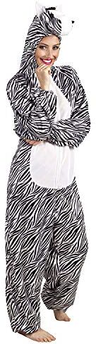 Boland Costume da teenager Zebra in peluche, unisex, per adulti, colore: Bianco