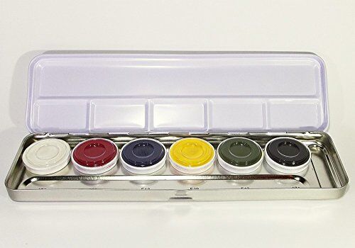 Kryolan TRUCCO SPECIALTEINT PER LATTICE TAVOLOZZA METALLO 6 colori base