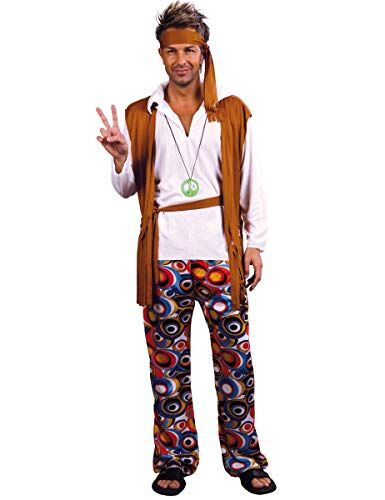 Vegaoo Costume hippie da uomo M/L