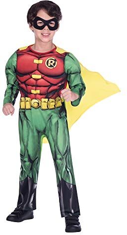 amscan Costume da Bambino Warner Bros Robin Fancy Dress (8-10 Anni)