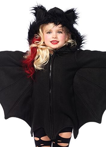 Leg Avenue Costume per travestimento da Pipistrello, Bambina, colore: Nero, S (4-6 anni)