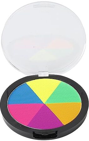 Weikeya Tavolozza di Trucco, 6 Colori Facile da Usare Sicuro Pittura per il Viso a Base d'acqua Fluorescente Adatto Alla Pelle per Bambini Adulti per Natale Halloween Cosplay Party