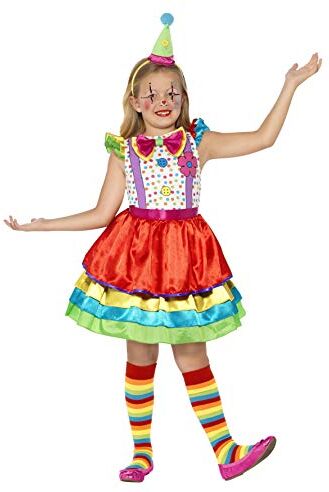 Smiffy's Smiffys Costume Deluxe Ragazza Clown, con Abito e Cappello