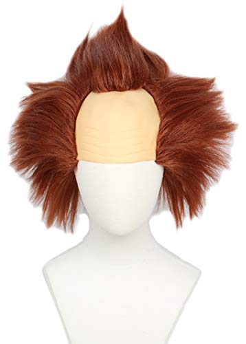 Linfairy Unisex Short Clown Bald Parrucca di Halloween Wig per Adulto