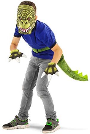 Folat Set per costume da dinosauro 3 pezzi taglia per bambini