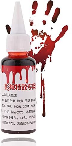 Rotekt Professional Fake Blood Speciale Halloween Wound Scars Zombie Fancy Make Up Sangue finto(02)