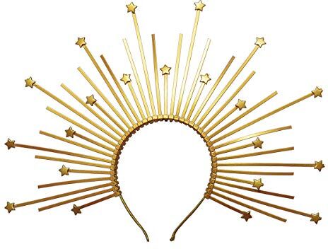 GRACEART Fascia per la corona di Sunburst Halo Accessori per Capelli Costume da festa (B)