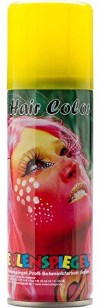 Eulenspiegel 819302 – leuchtc olor Spray per capelli fluorescente in scatola, giallo