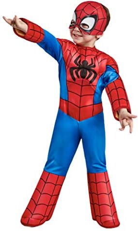 Rubie's costume Spiderman Saf, Prescolare, Marvel, Avengers, Taglia S, 3-4 anni, Multicolore (-S)