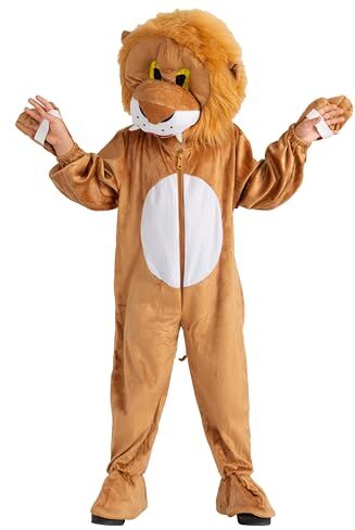 Dress Up America Spaventoso peluche leone peloso capo Costume