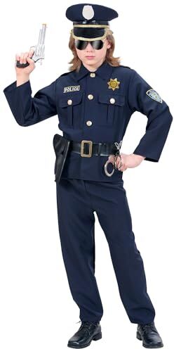 WIDMANN POLICEMAN" (coat, pants, belt with holster, hat) (128 cm / 5-7 Years)