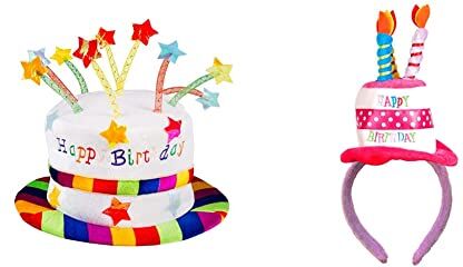 Boland - Cappello, Multicolore, 00932 & 00940 Tiara Happy Birthday, Multicolor