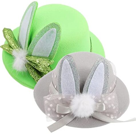 ibasenice 2 Pz Decorazione Pasquale Arredamento Di Animali Molletta Decorazione Della Festa Di Pasqua Costume Per Bambini Forcine Pasquali Tiara Tessuto Genitore-figlio Abbigliamento