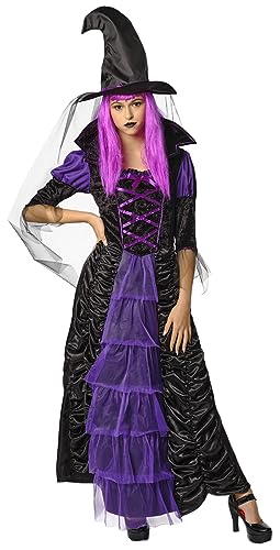 Rubie's RUBIES Costume Strega Cattiva per donna, Vestito e capello, Ufficiale Rubies per Halloween, Carnevale, Feste e Cosplay