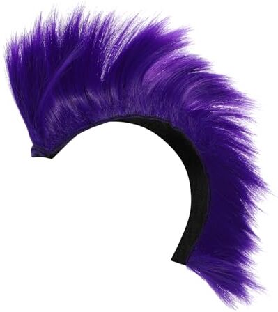 Sosoport 4 Pezzi Casco Parrucca Punk Rock Mardi Gras Party Hair Decor Accessori Da Sci Per Le Donne Performance Di Danza Parrucca Parrucca Mascherata Parrucche Divertenti Costume Miss Filo