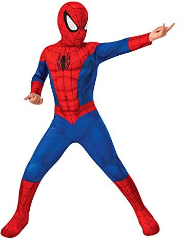 Rubie's Rubies Costume Spiderman Classic per bambini, Tuta, copristivali e maschera, Oficiale Marvel per Carnevale, Halloween, Natale e cumpleanno