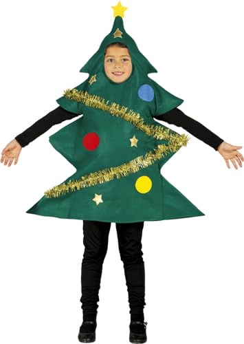 FIESTAS GUIRCA S.L Costume da Albero Natale infantile M-(7/9 anni)