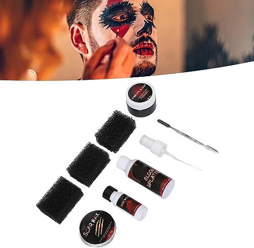 ZJchao Cera per Trucco per Cicatrici, Kit di Cera per Cicatrici per Trucco di Halloween Vernice per il Corpo Copertura per Riparazione Trucco Cicatrice Effetti Speciali Cera per