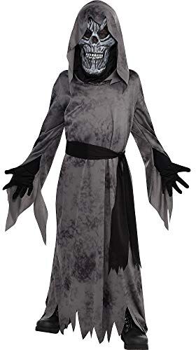 amscan Wicked Costumes Costume da fantasma spettrale scuro, per bambini e bambine, taglia M, taglia UK 8-10 anni