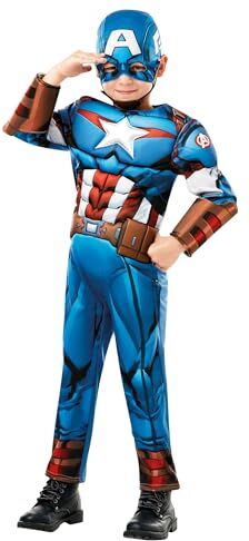 Rubie's Rubie’s Costume Capitan America Deluxe Marvel Avengers Bambini (640833-S)