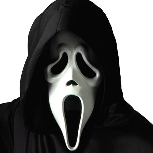 Fun World Scream 4 Maschera per il viso fantasma con sudario, accessorio per adulti