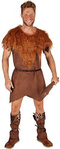 TecTake dressforfun Costume da Uomo Uomo Delle Caverne   Fantastico Costume da Carnevale   Incl. Cintura e Eleganti Gambali (XL   No. 301347)