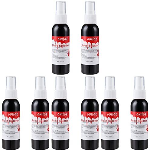 FRCOLOR 8 Pz Spray al plasma temporanei finta mano insanguinata vestiti i regali oggetti di scena per cosplay di zombi spruzzo di sangue finto la faccia capi di abbigliamento gel