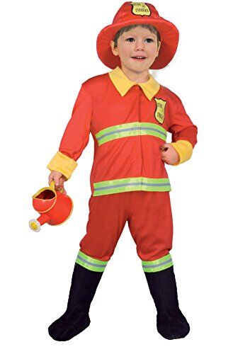 Ciao - Pompiere Baby Costume Travestimento Bambino, Rosso, 4-6 anni,