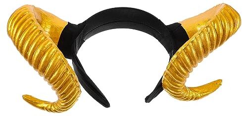 Didiseaon Casse Audio Fasce Per Corno Di Pecora Di Halloween Copricapo Per In Corno Di Pecora D'oro Copricapo Cosplay Gotico Per Oggetti Di Scena Per Foto Di Cosplay Di Feste Di Halloween