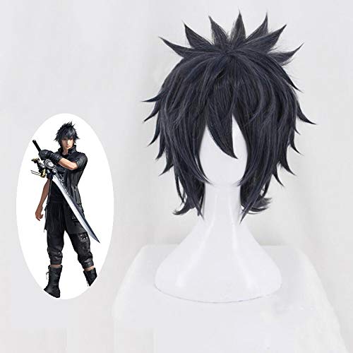 GUANBBD Parrucca cosplay Final Fantasy XV FF15 Noctis Lucis Caelum Cosplay parrucca corta capelli sintetici giochi di ruolo costume parrucche per adulti uomini donne