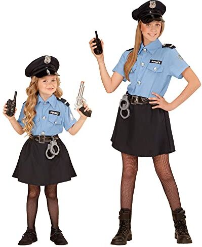 WIDMANN MILANO PARTY FASHION costume da poliziotta per bambini, uniforme, poliziotto, polizia, in maschera, carnevale