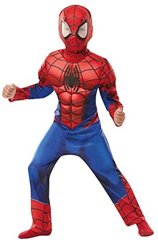 Rubie's 640895 Costume da Spiderman Marvel Spider-Man Deluxe per bambini, ragazzi, anni, Giornata mondiale del libro