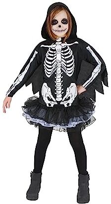 Ciao - Lady Skeletrina scheletro costume travestimento bambina (Taglia 4-6 anni)