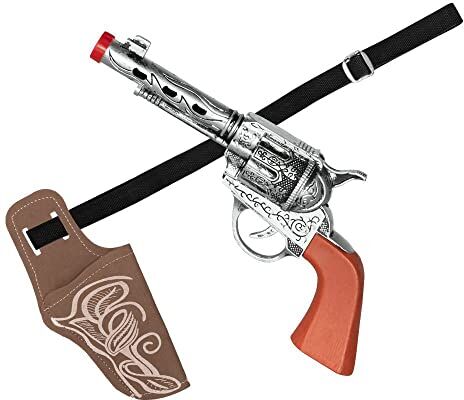 Boland Set da cowboy (pistola e cintura con cava), multicolore, 23 cm/100 cm